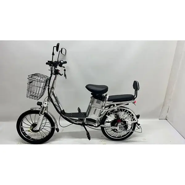 Електровелосипед Minako V4 PRO двомісний 800W/60V/24Ah із заднім амортизатором сірий - фото 6