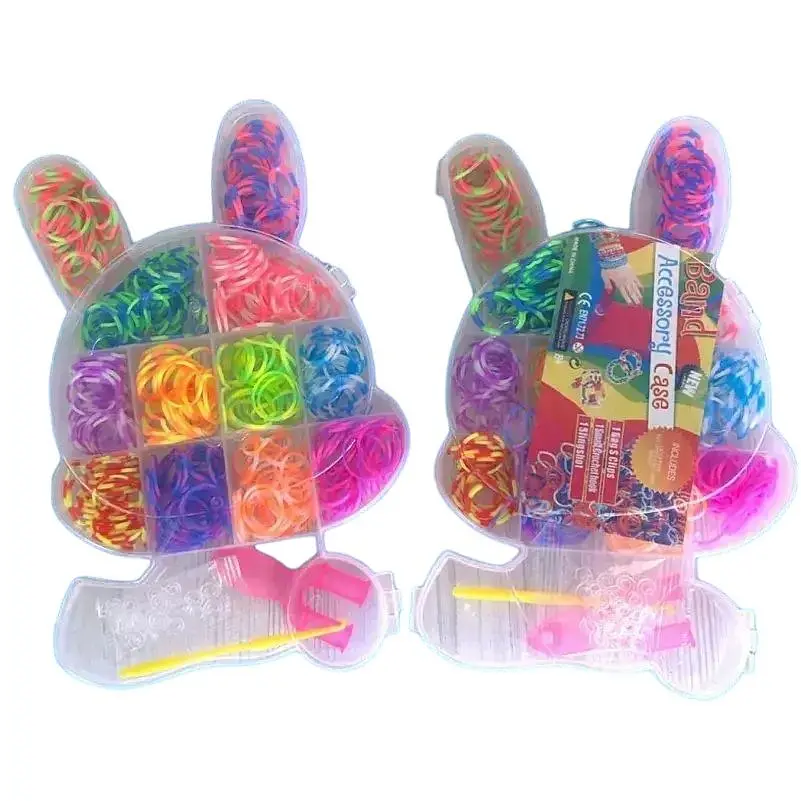 Набор резинок для плетения G-Toys Зайчик 12 цветов (2017276140) - фото 2