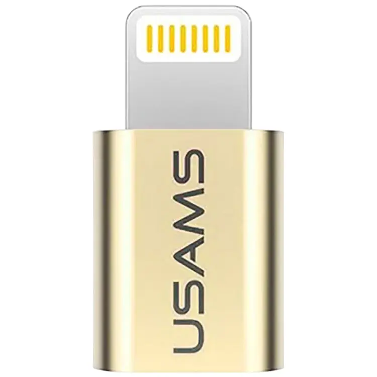 Перехідник Usams US-SJ014 USAMS iPhone 6S- Micro Adapter Gold