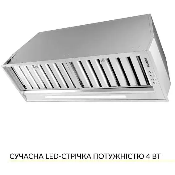 Витяжка вбудована Weilor PPE 8265 SS 1250 LED Strip - фото 3