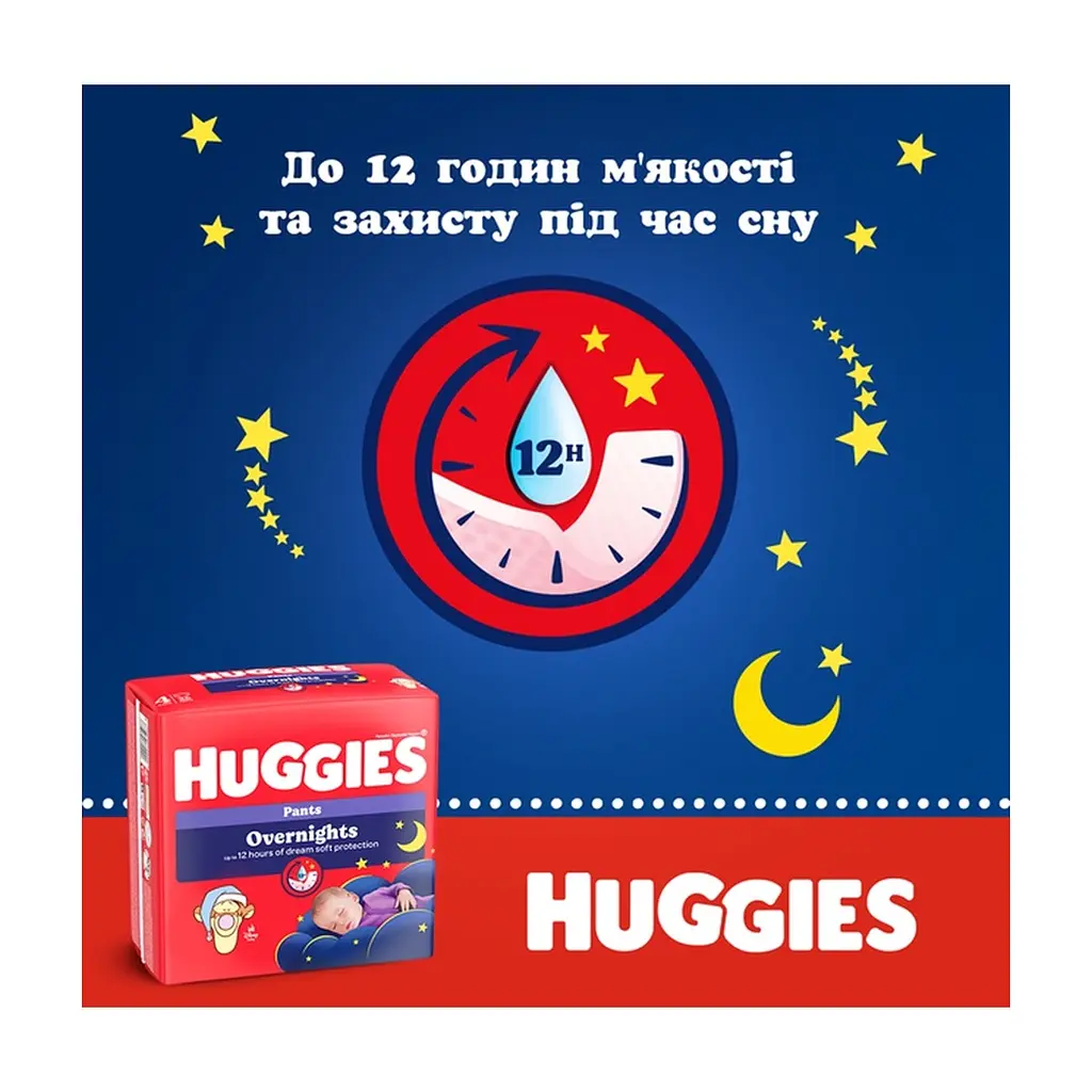 Підгузки Huggies Overnights Pants Трусики 6 15-25 кг 22 шт. (5029053581101) - фото 4