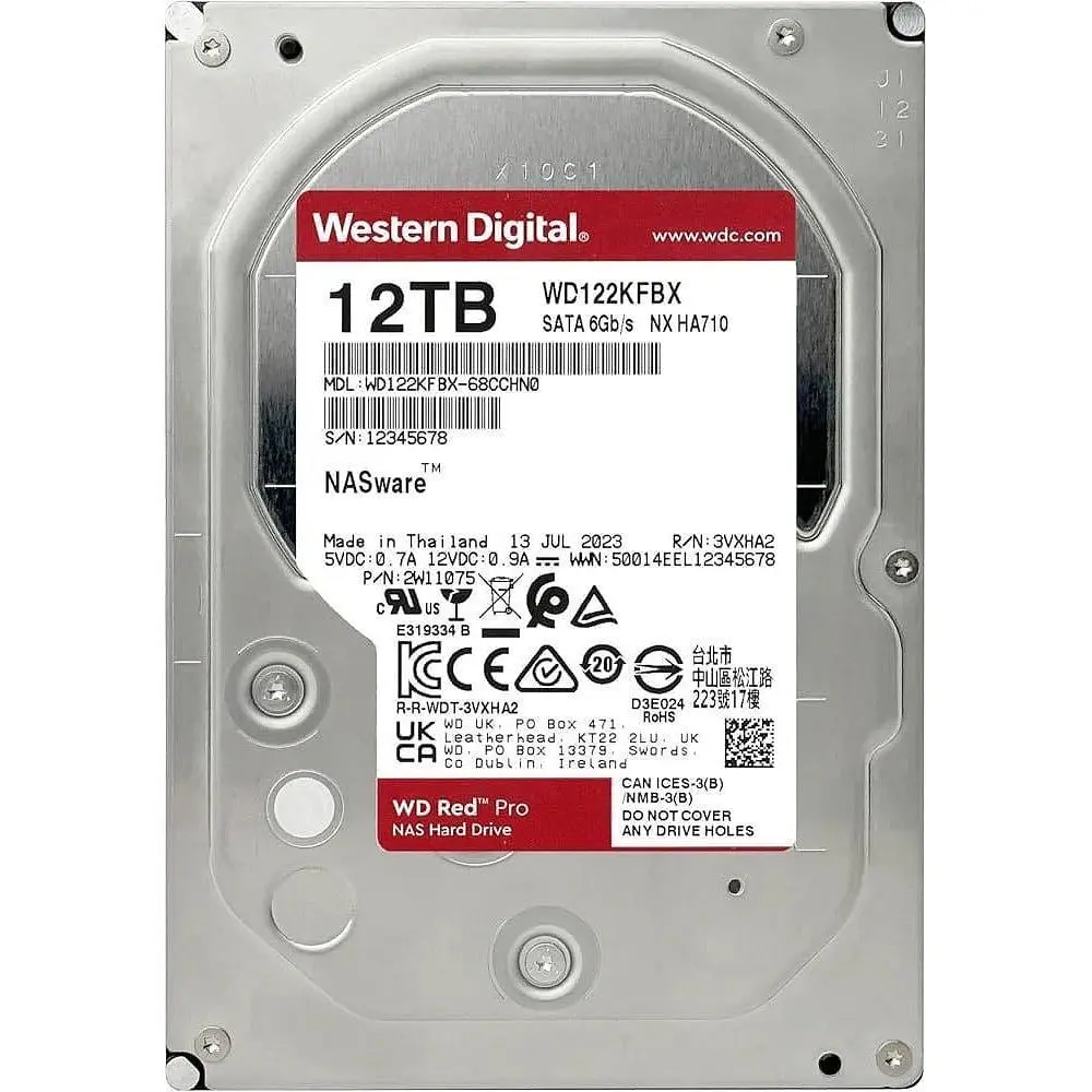 Жорсткий диск 3.5` WD Red Pro 12TB SATA 512MB (WD122KFBX) [141148] - фото 3