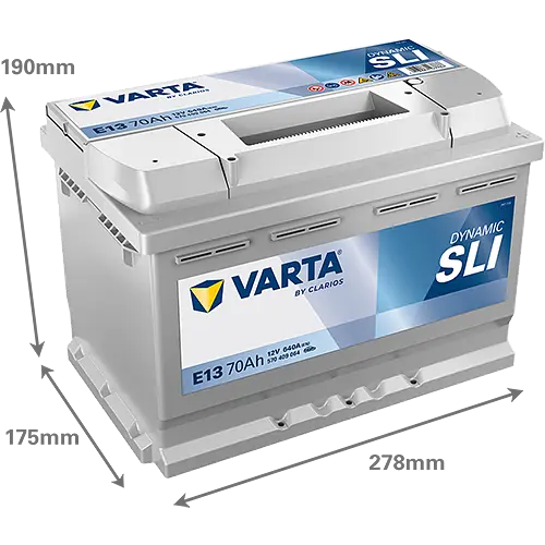 Акумулятор Varta Dynamic SLI 12В 70Аг 640А (EN) R+ (570409064) - фото 3