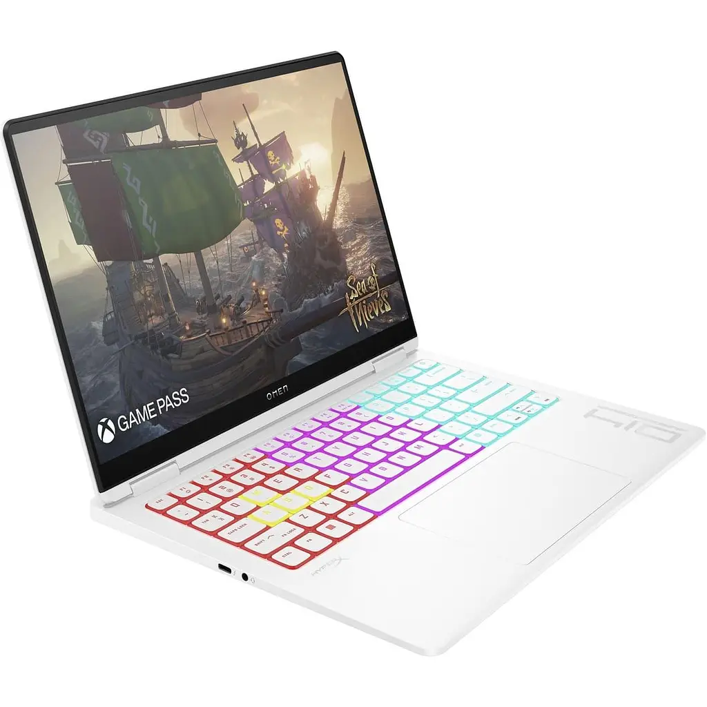 Ноутбук HP 14 OMEN Transcend 14-fb1003ua 3K OLED/Intel U9-285H/64GB/2TB/RTX 5070 8GB/DOS/White (C3UL2EA) - фото 3