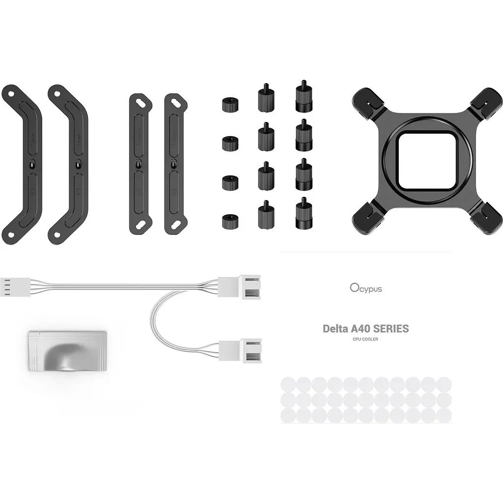 Кулер для процесора Ocypus Delta A40 Elite Dual Fan White (DELTA-A40-WH2NNWN00X-GL) [165822] - фото 8