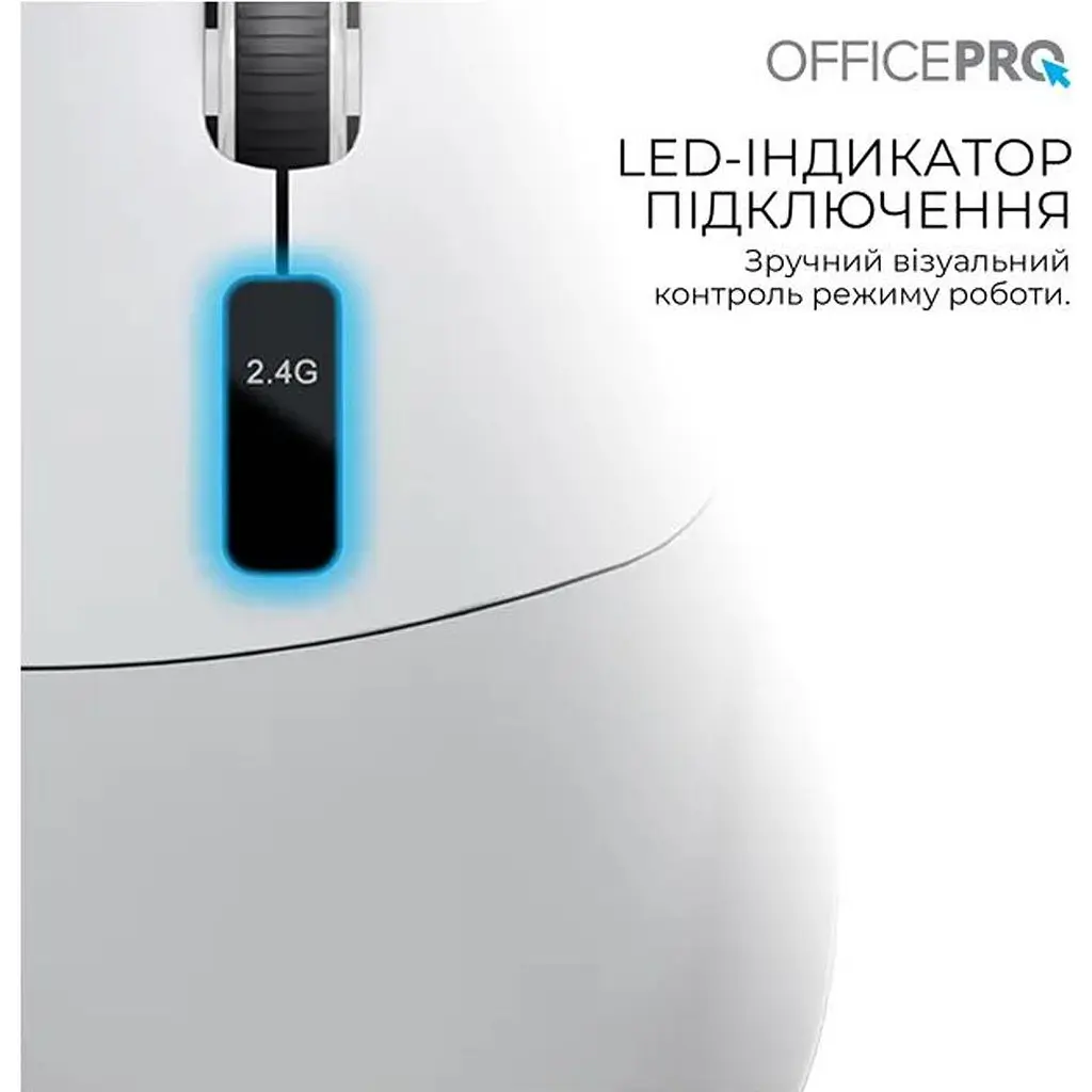 Миша OfficePro M398G Silent Click Wireless Grey [161157] - фото 4