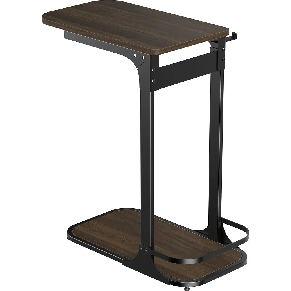 Приставной компьютерный стол OfficePro SD137DW Dark Wood Black [143311] - фото 3