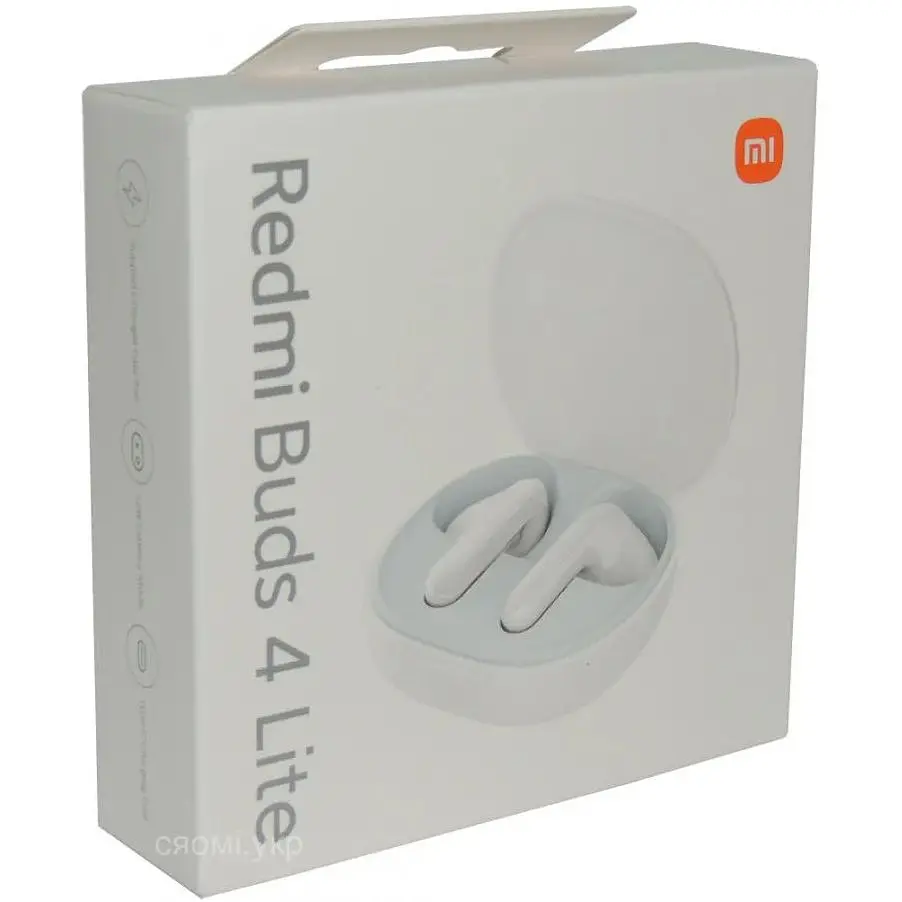 Бездротові навушники Xiaomi Redmi Buds 4 Lite білі (BHR6919GL, BHR7217GL) - фото 3