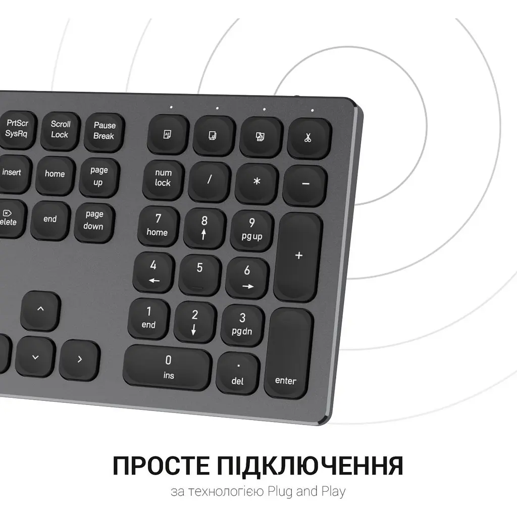 Клавіатура OfficePro SK1550B [128854] - фото 7