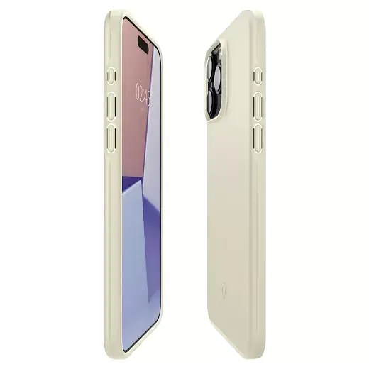 Чехол Spigen Thin Fit Mute Beige для iPhone 15 Pro Max (ACS06551) - фото 4