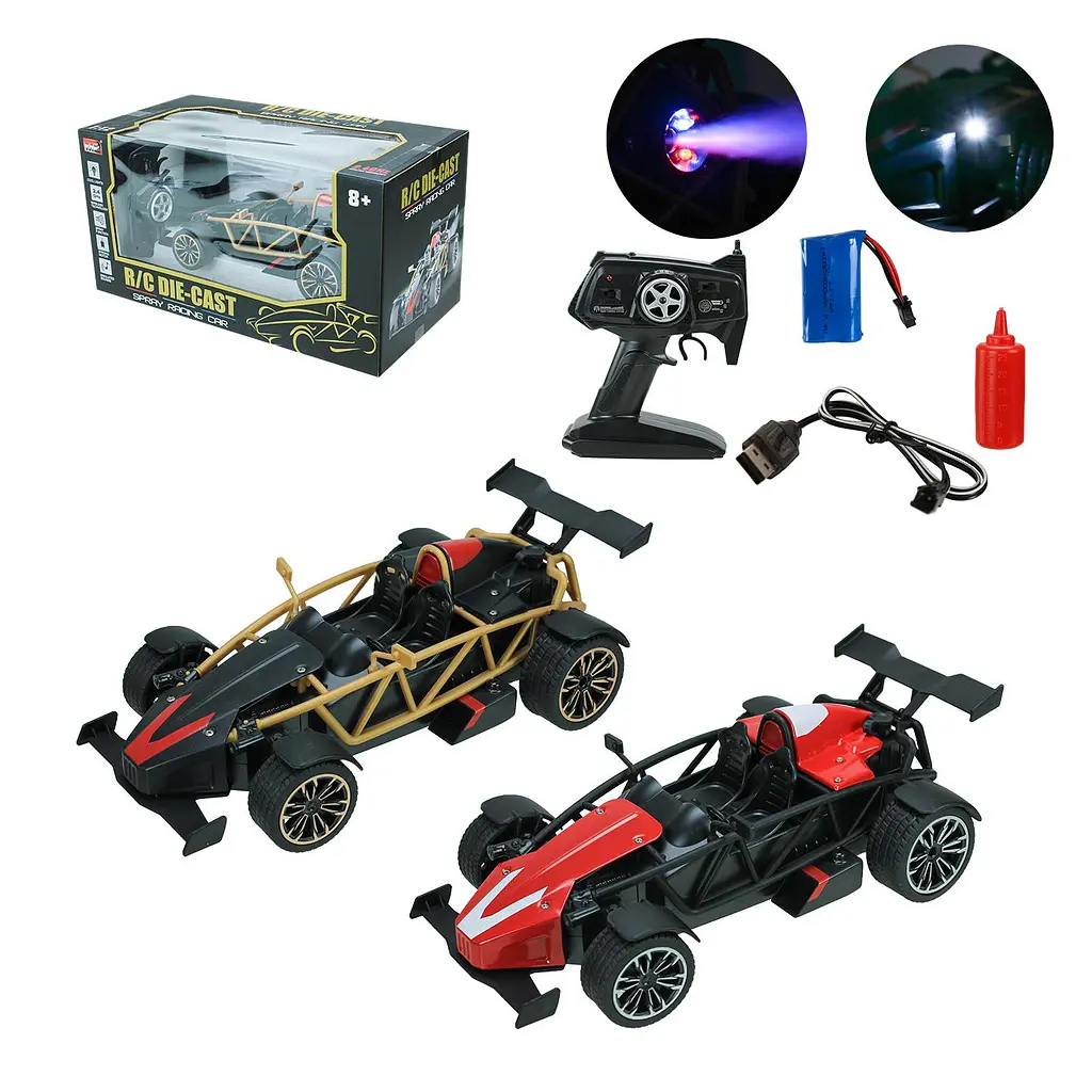Радіокерована модель баггі Spray Racing Car з ефектом пари та підсвічуванням (YY2033) в асортименті