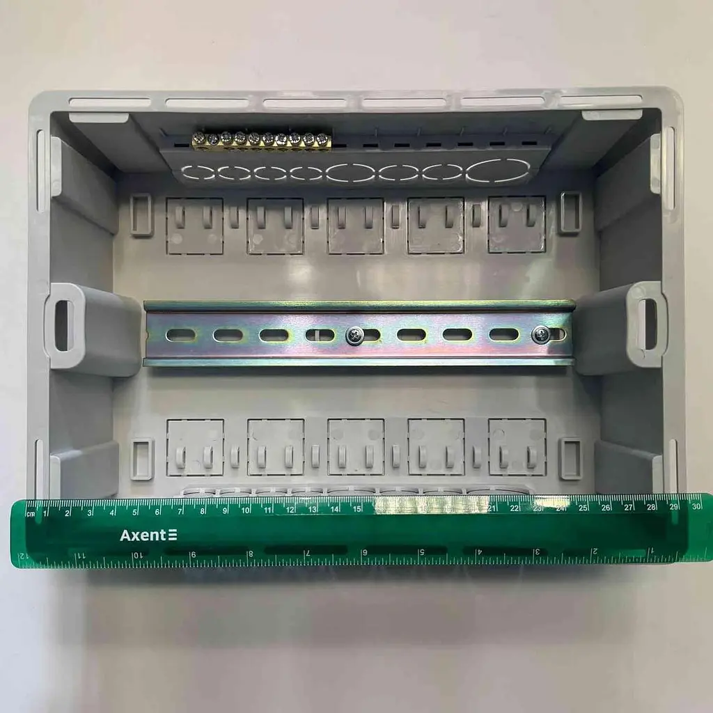 Бокс пластиковий СКІМ 12 модулів вбудований IP40 білий прозора дверка ( С11902023 ) - фото 9