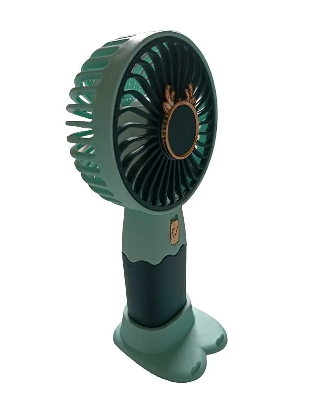Вентилятор ручний акумуляторний Mini Fan ZB088C USB Синьо-бірюзовий - фото 2