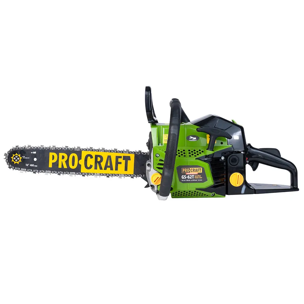 Бензопила Procraft GS-62T (2025) 1900 Вт, 49,3 см³, шина 40 см, Easy Start