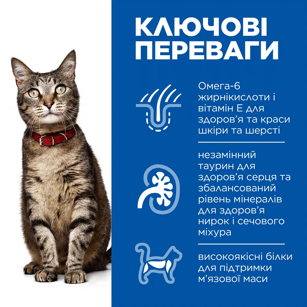 Вологий корм Hill's SP Adult для дорослих котів, з яловичиною, пауч, 85г х 12 шт. - фото 2