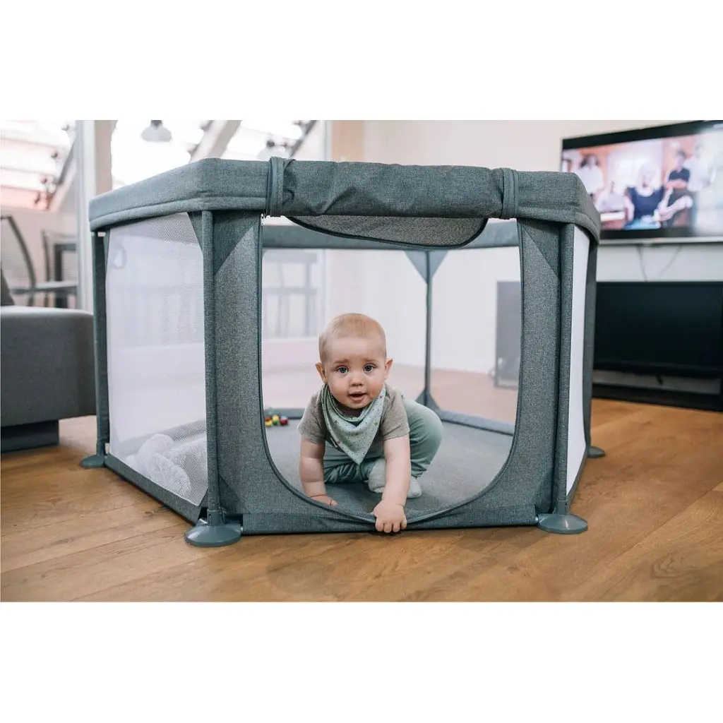 Манеж для ребенка FreeON Hexagon, grey - фото 2