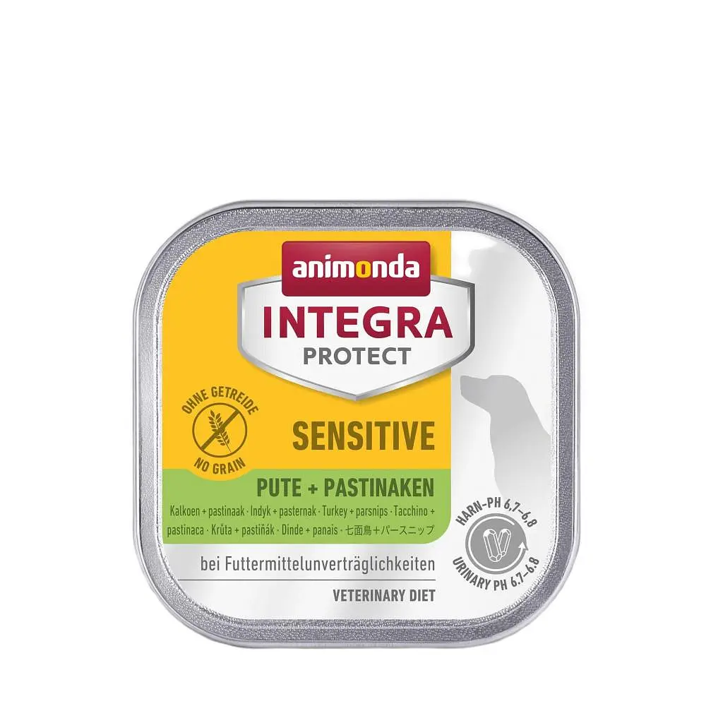 Ветеринарний вологий корм для собак Integra Protect Sensitiv при харчовій непереносимості, індичка та пастернак 150 г (арт. 86539IPR)