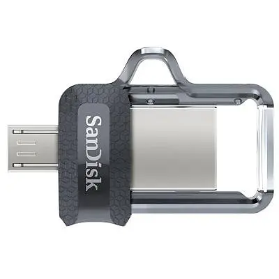 USB флеш накопичувач SanDisk 64GB Ultra Dual Black USB 3.0 OTG (SDDD3-064G-G46) - фото 2