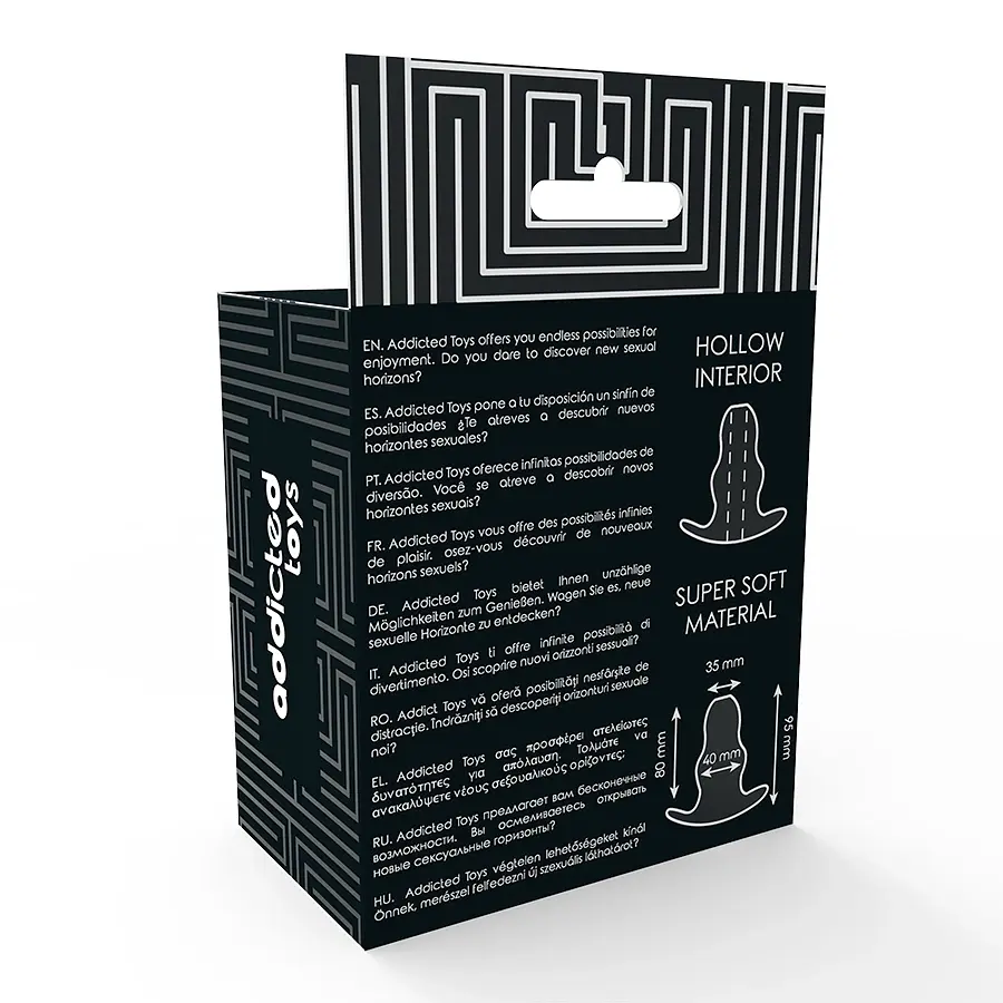 Анальний тонель Addicted Toys Medium 9.5 см (прозорий) - фото 9