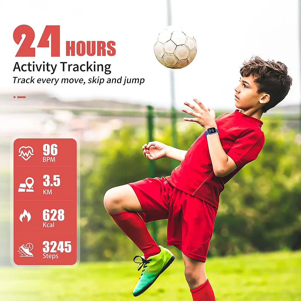 Дитячий смарт-годинник для дітей HENGTO Kids Fitness Tracker, водонепроникний розумний годинник IP68 - фото 4