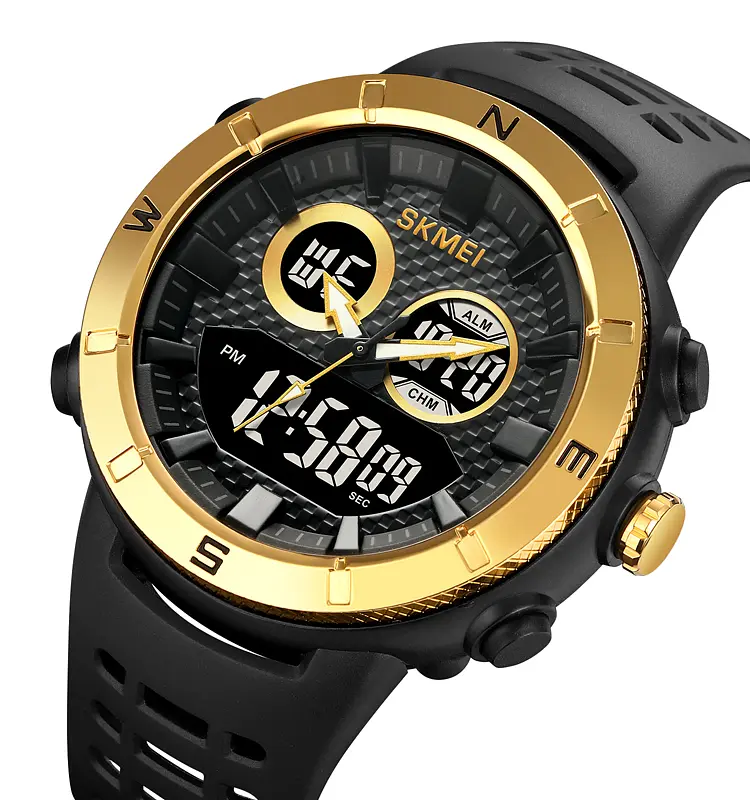 Наручний годинник чоловічий 2014GDBK Gold-Black Skmei acs0030394 - фото 2