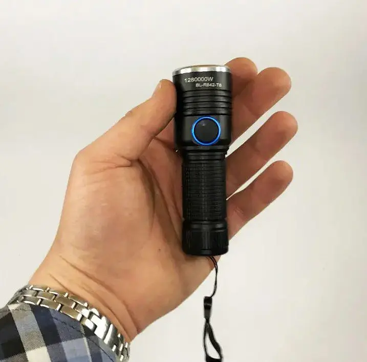 Ліхтарик ручний Bailong R842 CREE T6, Zoom, 3 режими, алюміній, акумулятор, USB, 126х30х24 - фото 4