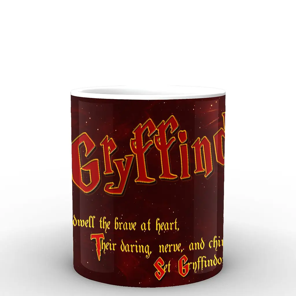 Кухоль GeekLand Harry Potter Гаррі Поттер Гріфіндор HP.02.074 330 мл білий - фото 3