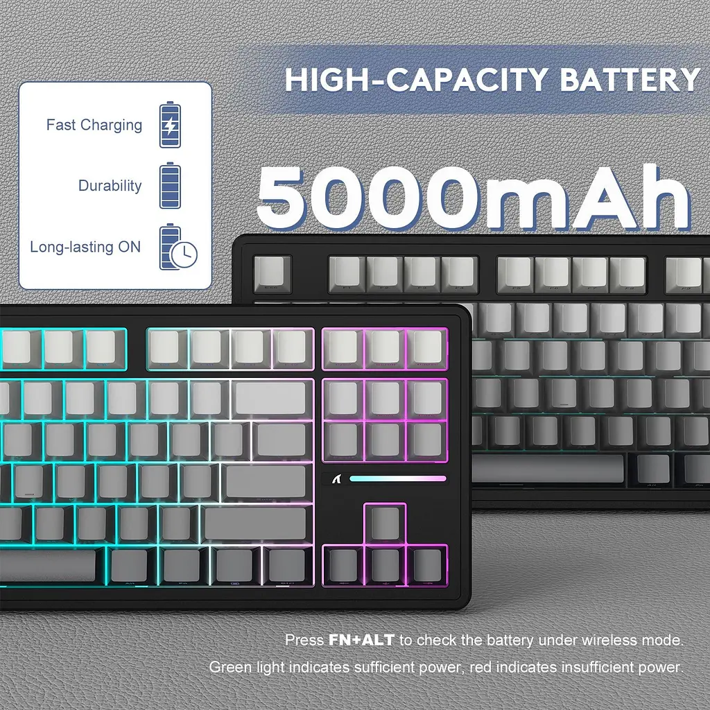Клавіатура Attack Shark M87 Pro V2 Gradient Black (AS-6972792470467-MN) [166767] - фото 10