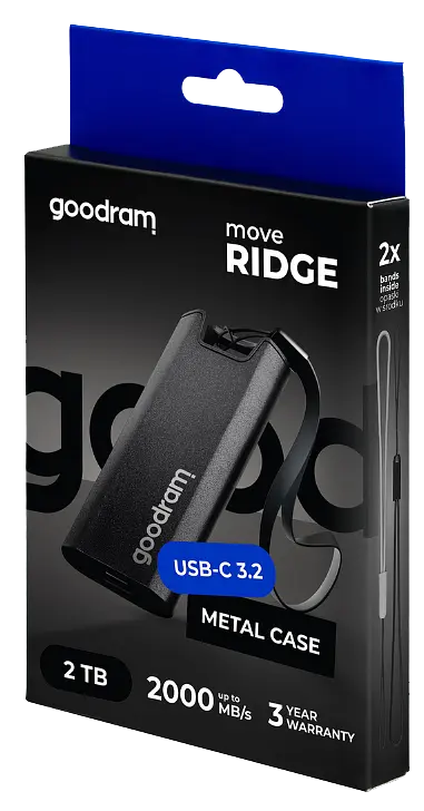 SSD накопичувач Goodram Move Ridge Black 2TB Type C (SSDR-GMRE-02T-K0) teh0021599 - фото 2
