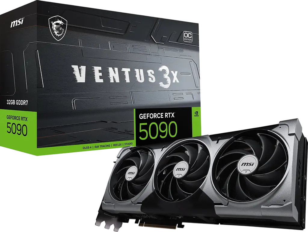 Відеокарта GeForce RTX 5090 32GB MSI Ventus 3X OC (RTX 5090 32G VENTUS 3X OC)