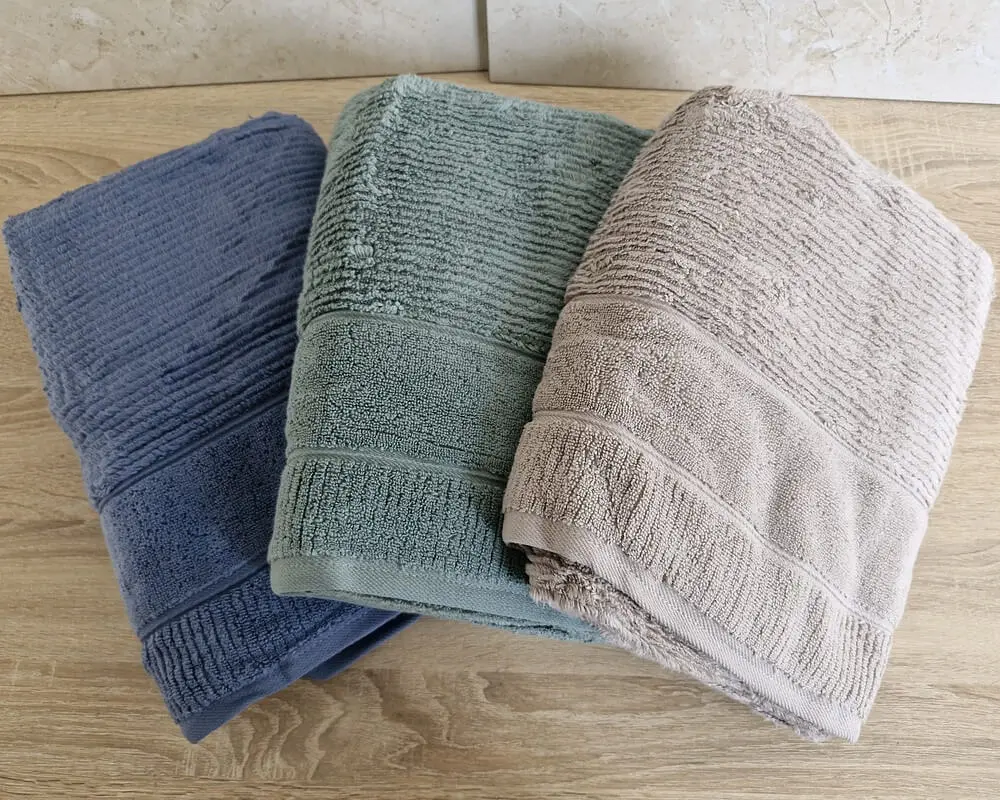 Набір турецьких махрових рушників Cestepe MicroCotton Premium 3 штуки 50x90 + 3 штуки 70х140 Nevara 2 щільність 600 г/м2 - фото 7