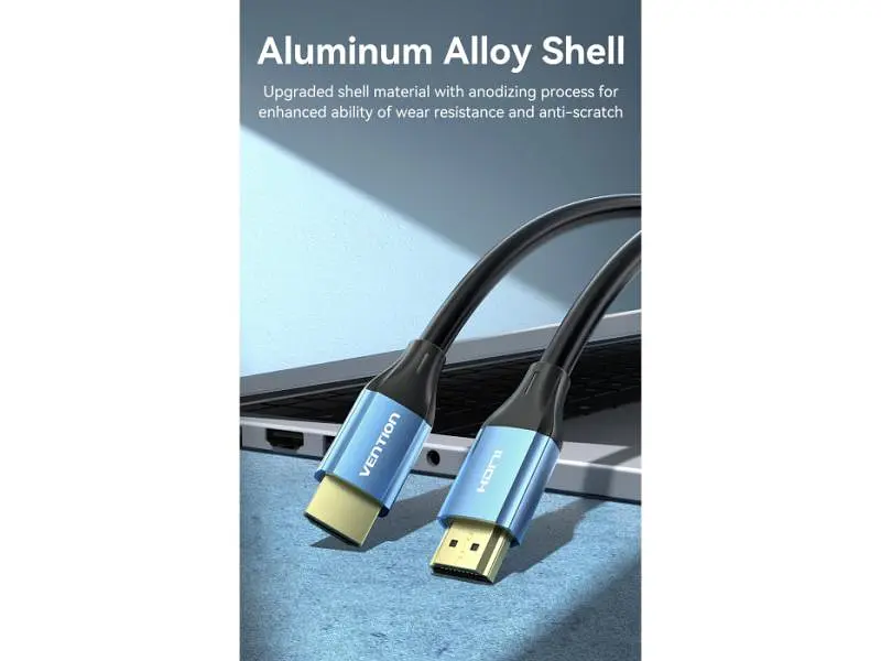 Кабель Vention HDMI Male to Male 4K HD Cable HDMI v2.0 1.5м Blue (ALHSG) - фото 6