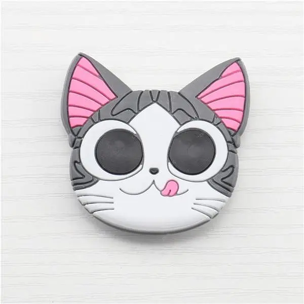 Попсокет PopSocket 3D ZucZug тримач для телефону Сірий веселий кіт (987154606) - фото 3