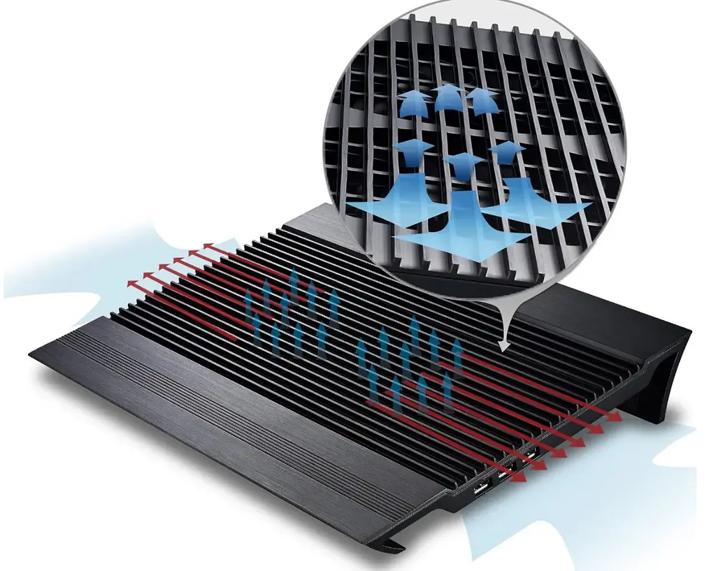 Охлаждающая подставка для ноутбука DeepCool Aluminum N-8 Black 15-17.3 дюймов  - фото 2