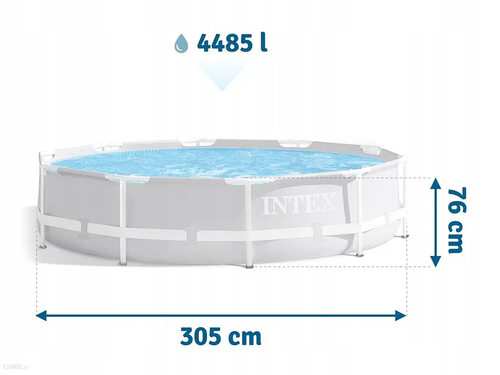 Каркасний круглий басейн для дорослих і дітей Intex 305 x 76 см - фото 5