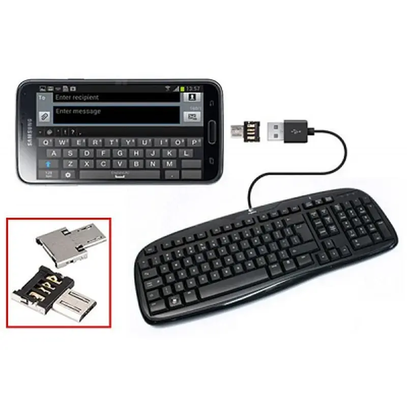 Перехідник OTG Micro to USB AF Lapara (LA-OTG-microUSB-adaptor) - фото 5
