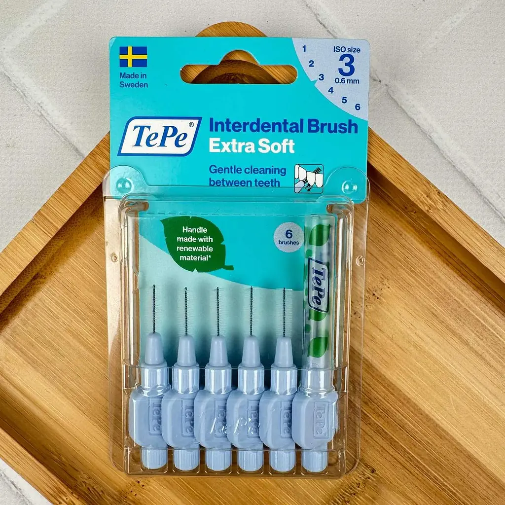 Міжзубна щітка TePe Extra Soft синя (0.6 мм), 6 шт - фото 4