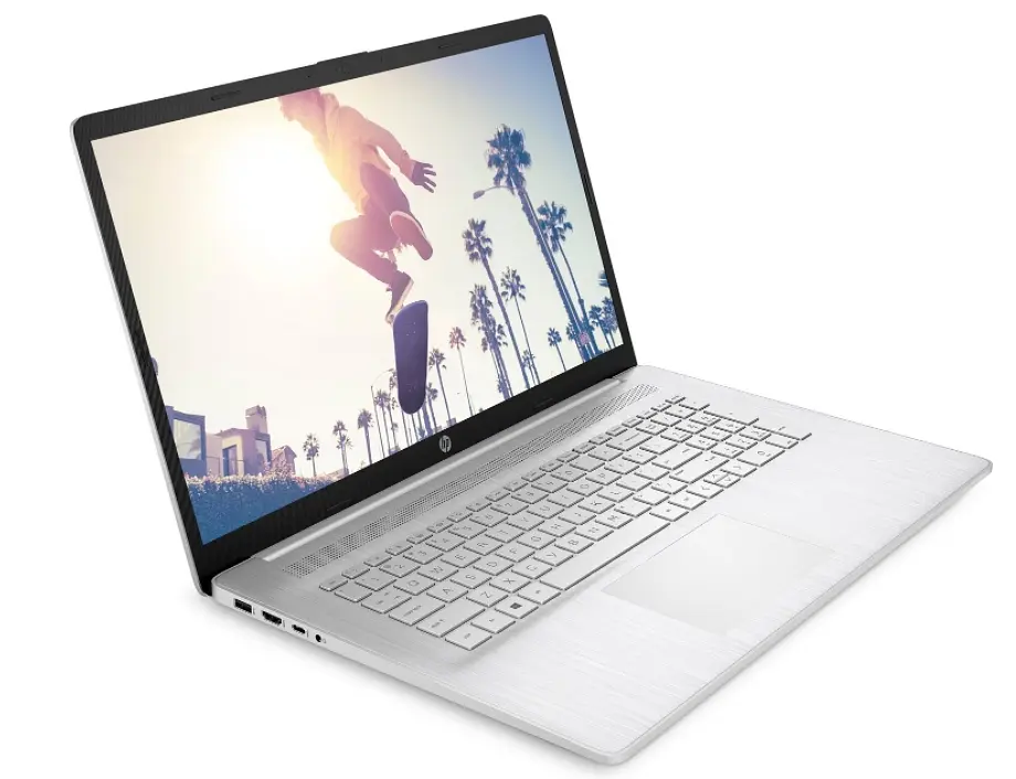 Ноутбук HP 17-cp0014ru 17.3FHD IPS AG/AMD R5 5500U/8/256F/int/DOS/Silver (423L8EA) - фото 2