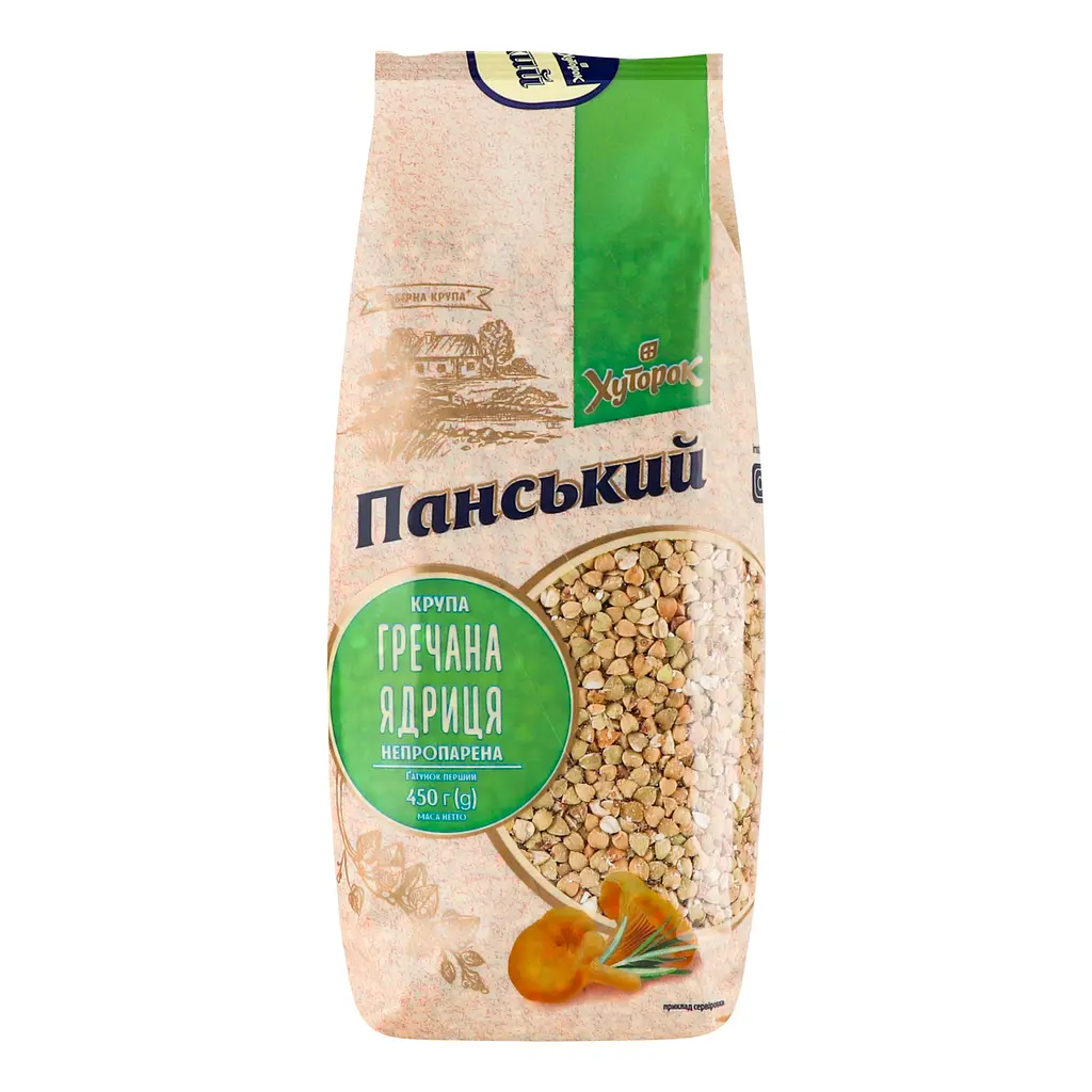 Гречана крупа Хуторок Панський непропарена 450 г - фото 2