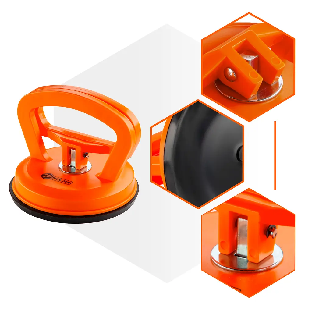 Тримач-присоска для скла та плитки Polax одинарна ⌀115мм, max 40кг (37-186) - фото 2