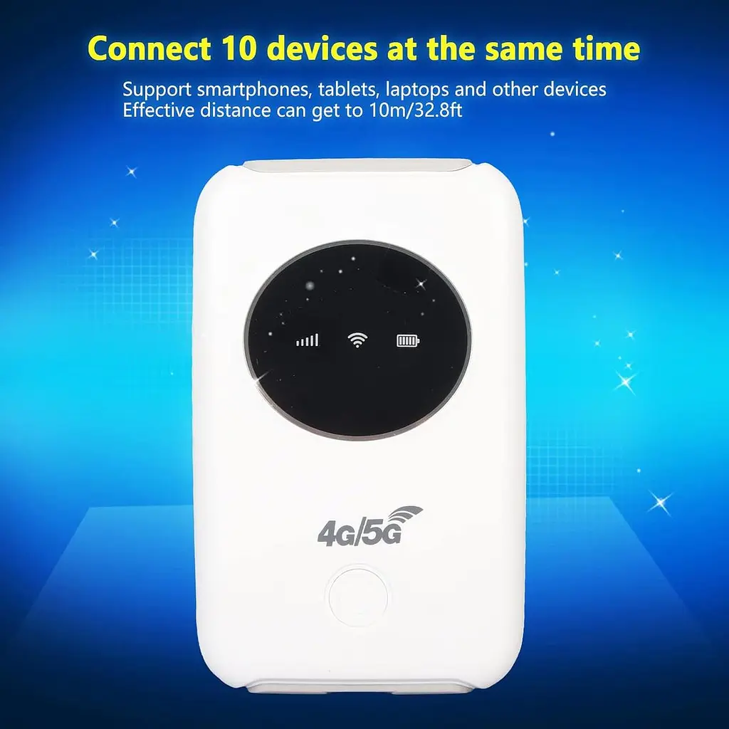 Модем, портативний 4G маршрутизатор Cryfokt 4G LTE USB WiFi бездротовий WiFi 3200MAh - фото 4