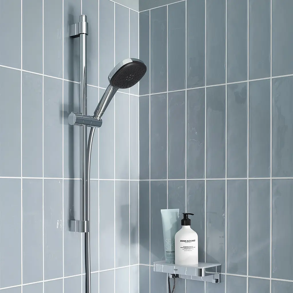 Комплект змішувачів для ванної кімнати з термостатом Grohe QuickFix UA202304TS, Хром - фото 11