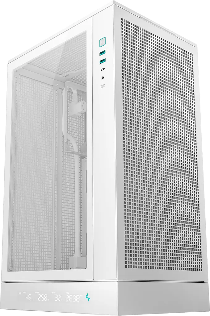Корпус DeepCool CH270 Digital White (R-CH270-WHNDM0-G-1) - фото 3