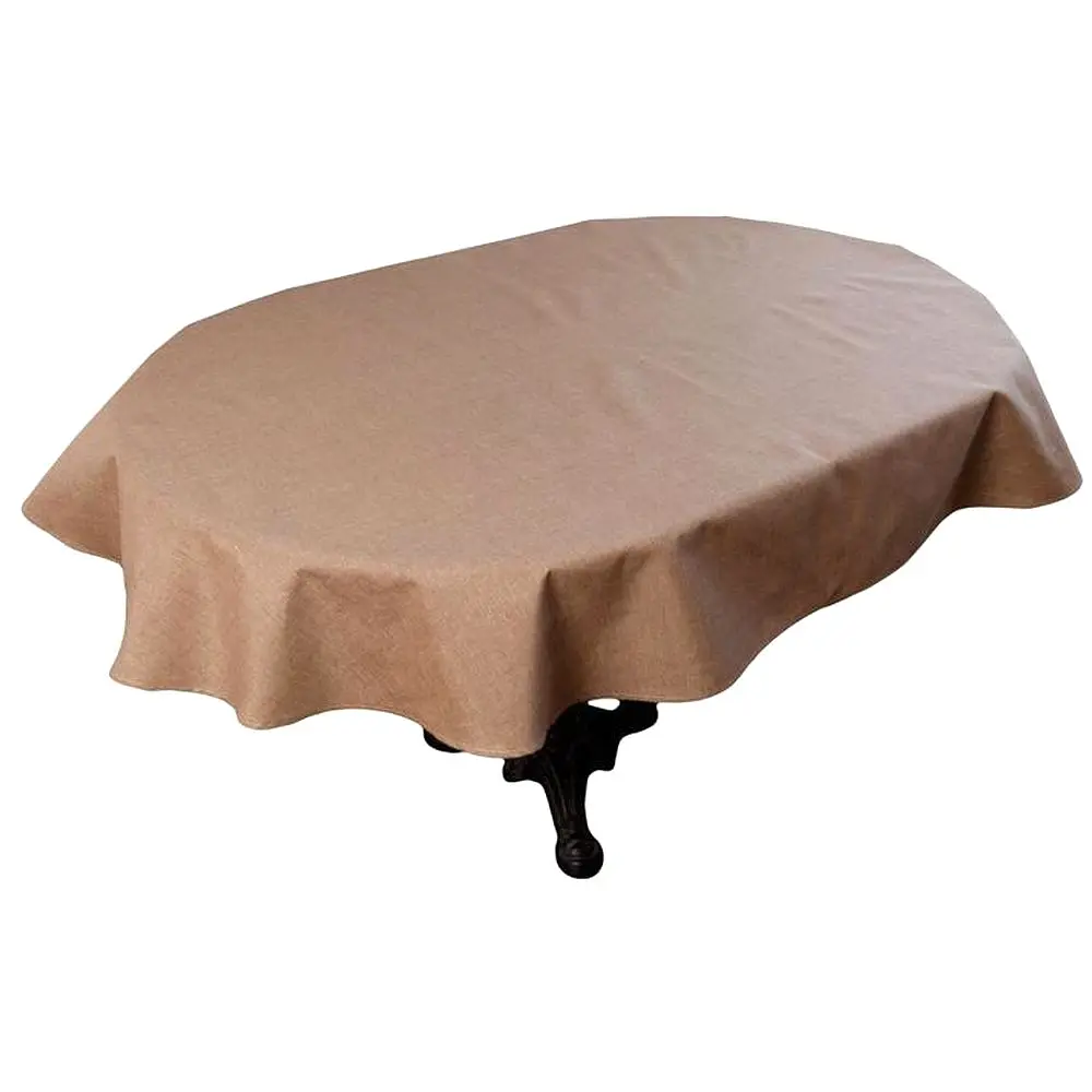 Скатертина Прованс Кориця овальна 133х180 см коричнева (41201) - фото 1