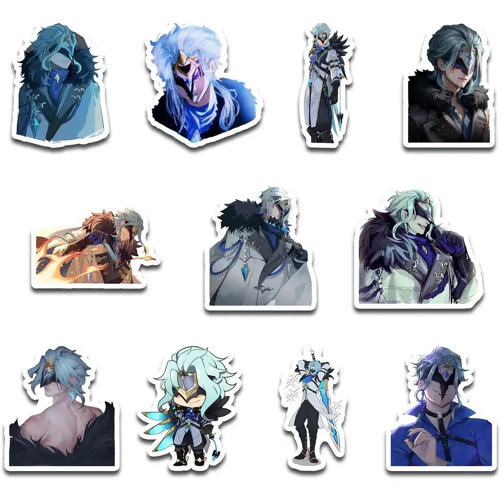 Стикерпак набор наклеек G-Toys Genshin Impact Dottore 45 шт. (SP GI DT 01) - фото 2