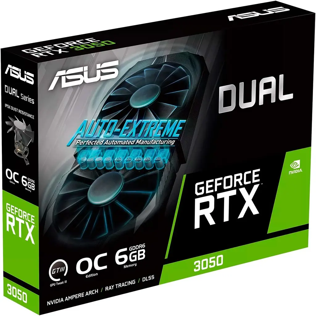 Відеокарта Asus Dual GeForce RTX 3050 OC 6G (DUAL-RTX3050-O6G) UA [104556] - фото 10