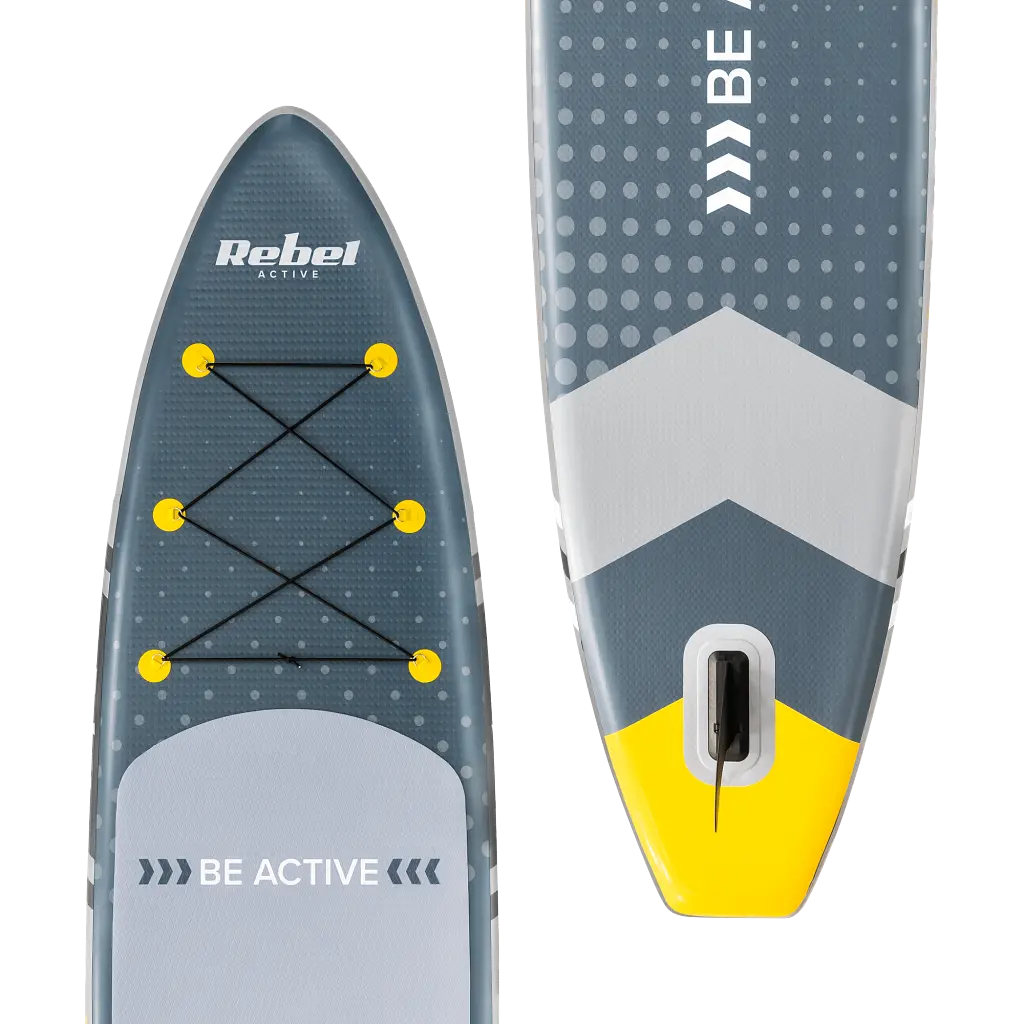 SUP доска Rebel Active 350 см с аксессуарами сапборд 150 кг 350 x 81 х 15 см Grey - фото 5