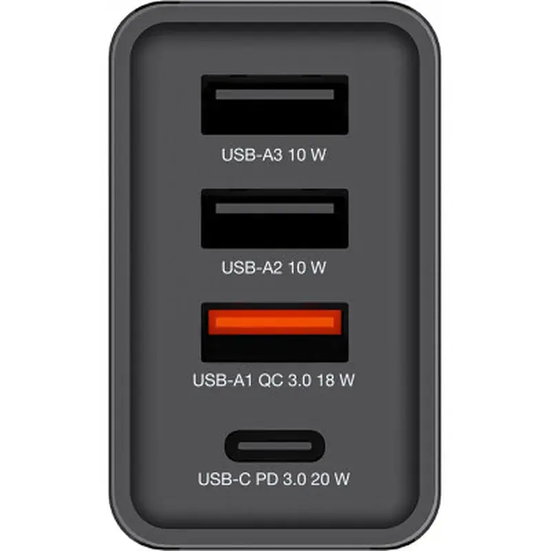 Зарядний пристрій Verbatim USB 30W PD3.0 4-ports black (49700) - фото 3