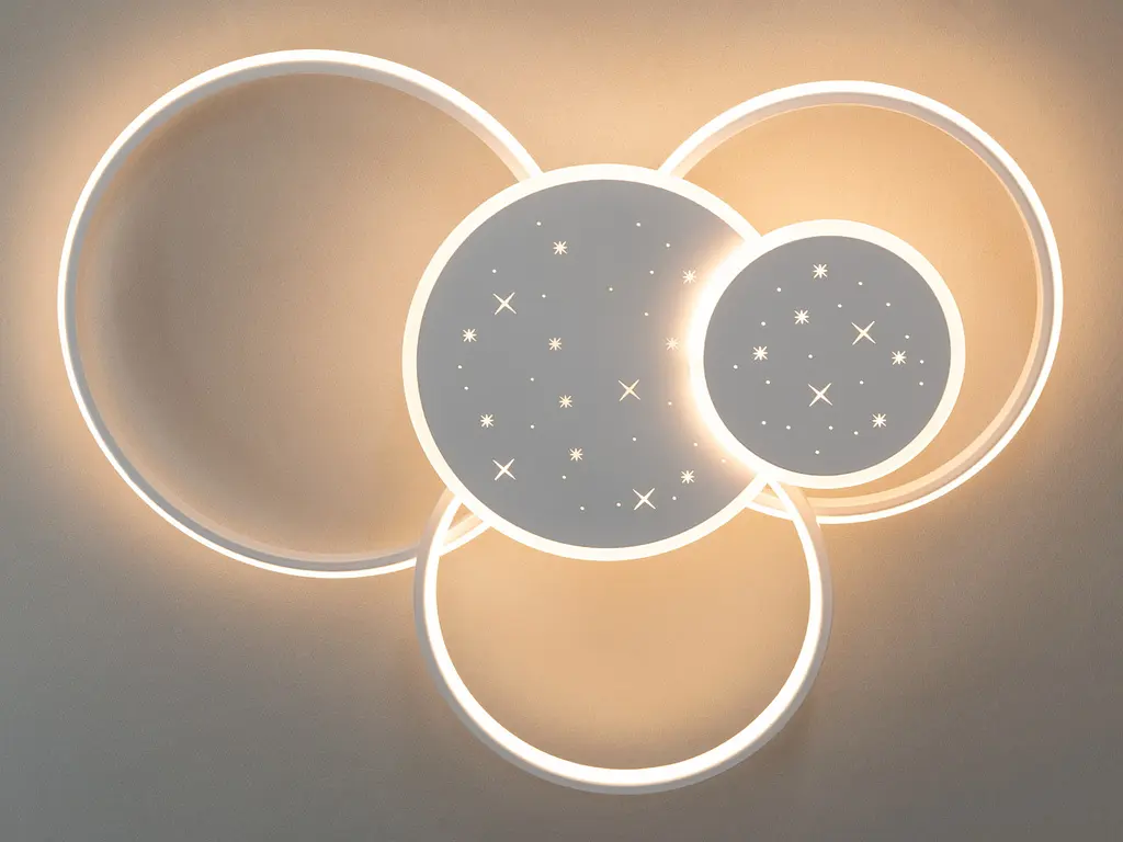 Люстра стельова LED Diasha 2447WH mmer 2447WH, 100W, 5500 лм, білий, сучасний стиль для коридору, спальні, кухні - фото 3