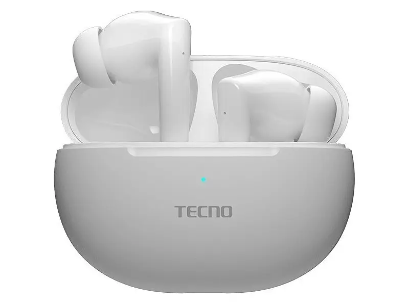 Навушники TWS (повністю бездротові) Tecno Buds 3 White (4895180788376) - фото 2